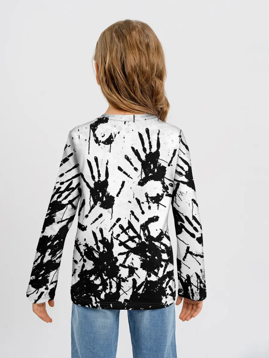 Детский лонгслив / Отпечатки - DEATH STRANDING