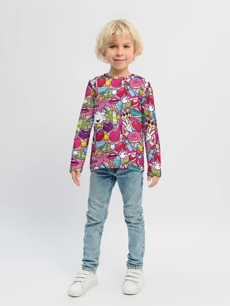 Детский лонгслив / Девчачьи радости