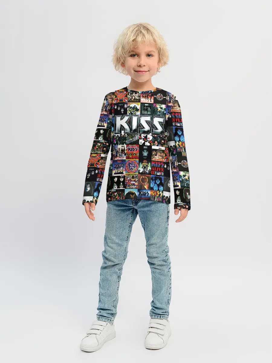 Детский лонгслив / Kiss