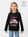 Детский лонгслив / Unicorn. I Dont Care