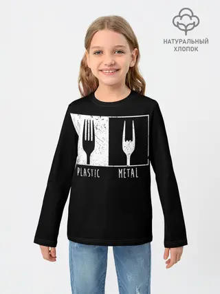 Детский лонгслив / Metal Rocks!