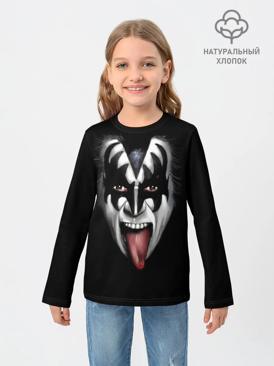 Детский лонгслив / Kiss