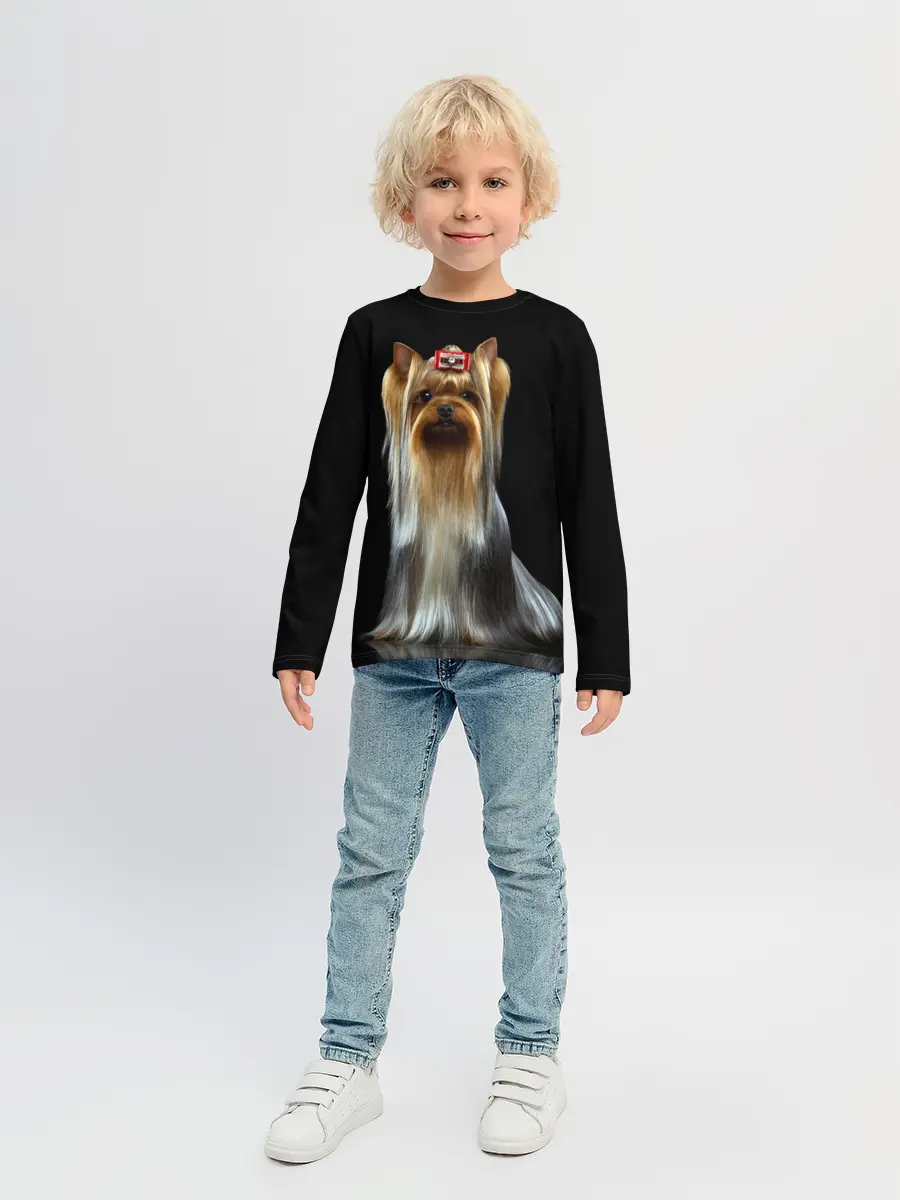 Детский лонгслив / Йоркширский терьер