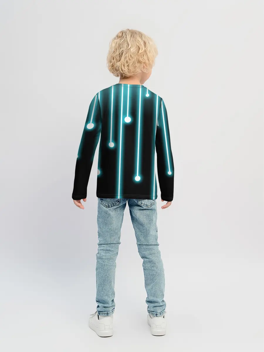 Детский лонгслив / Неон
