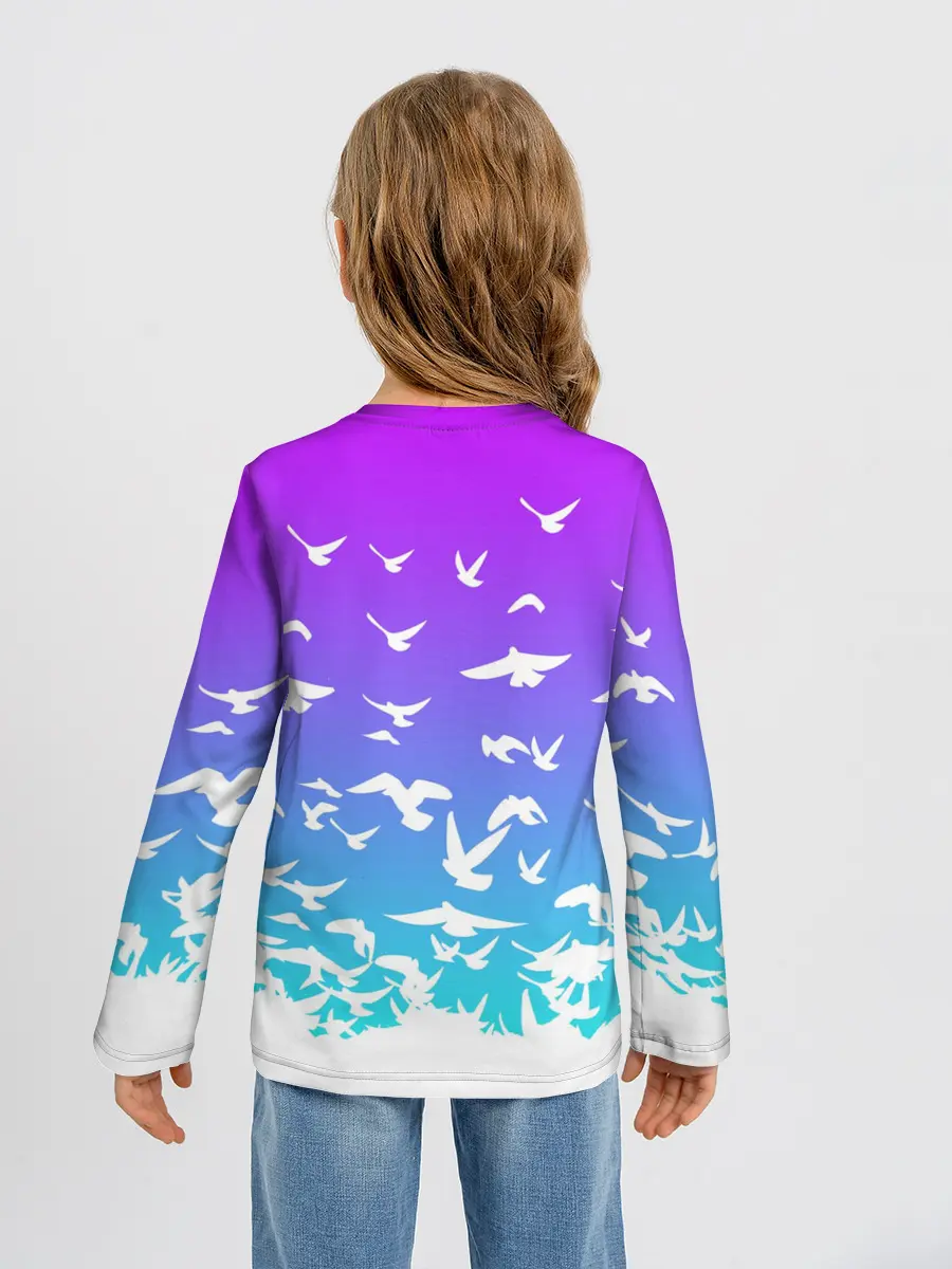 Детский лонгслив / Фейри Тейл птички