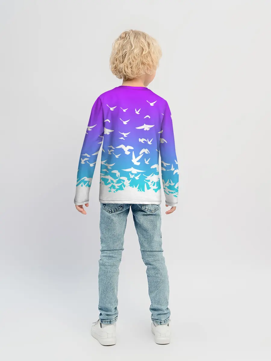 Детский лонгслив / Фейри Тейл птички