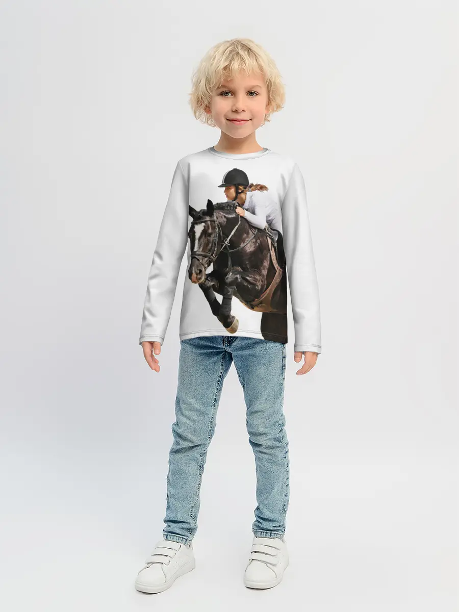 Детский лонгслив / Наездница
