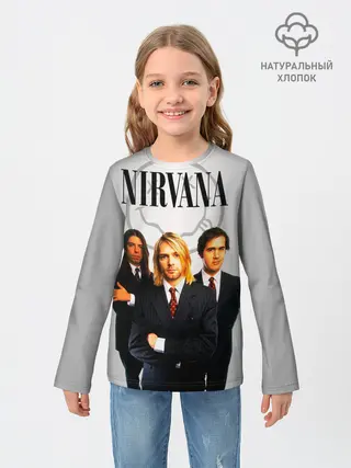 Детский лонгслив / Nirvana