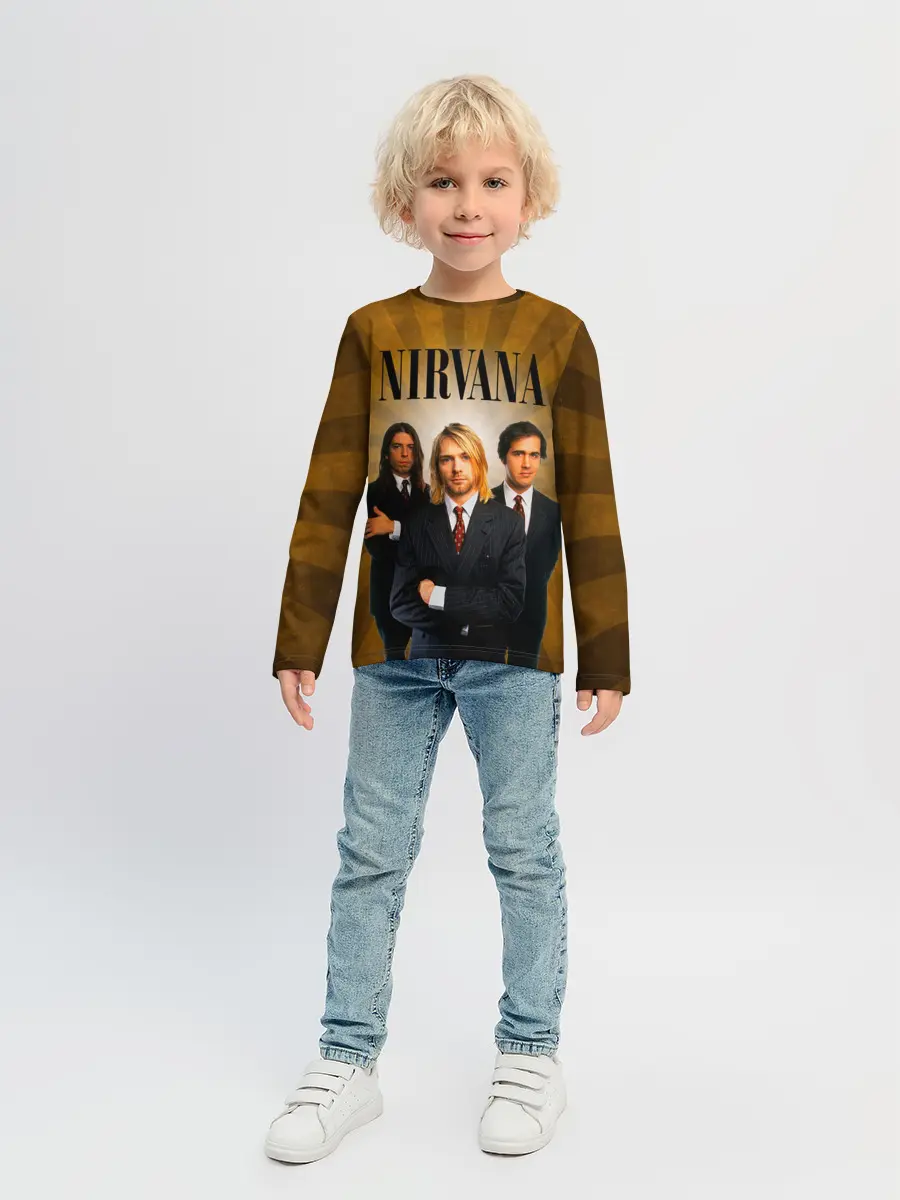 Детский лонгслив / Nirvana