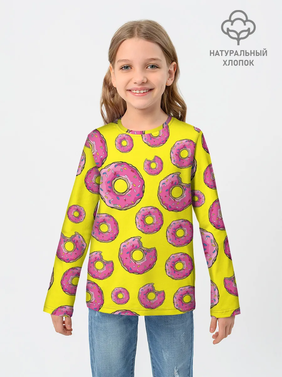 Детский лонгслив / Пончики