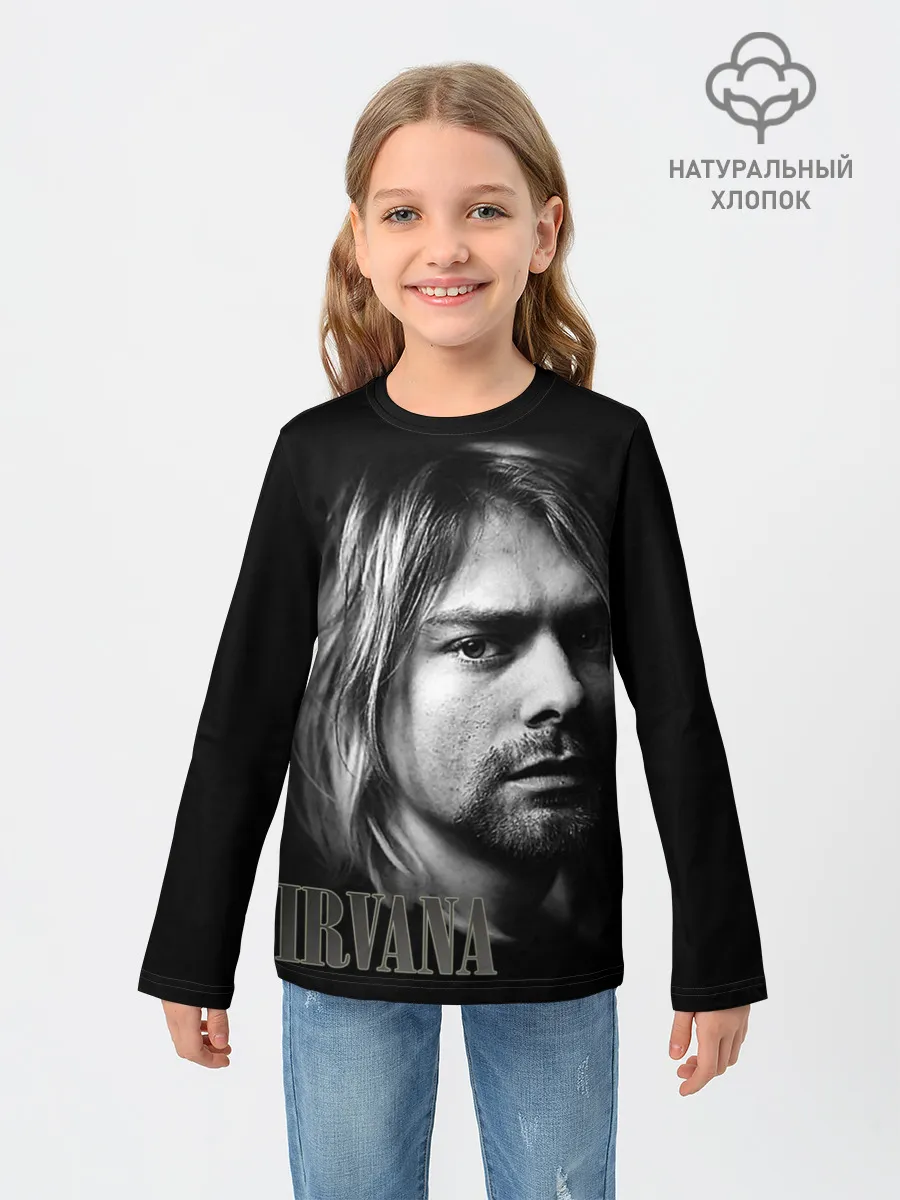 Детский лонгслив / Nirvana