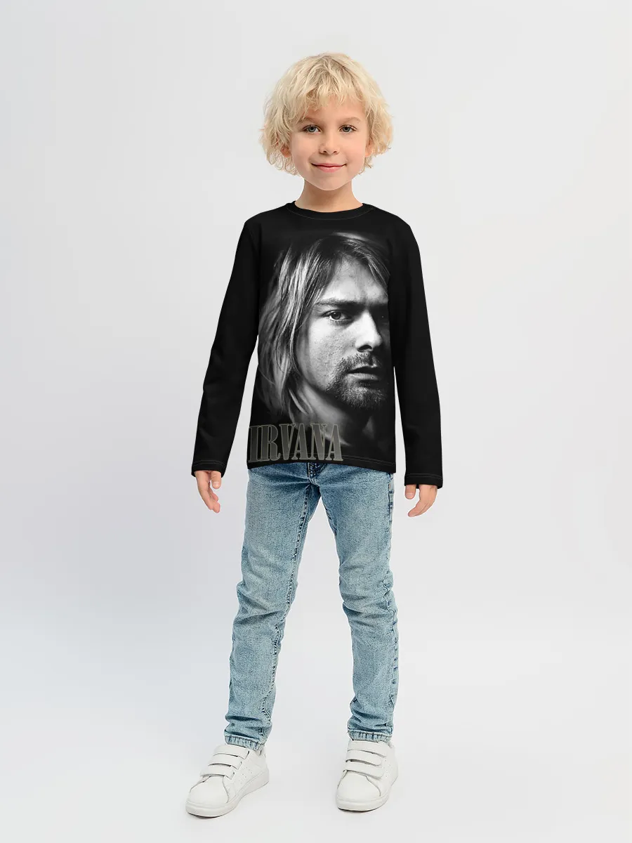 Детский лонгслив / Nirvana