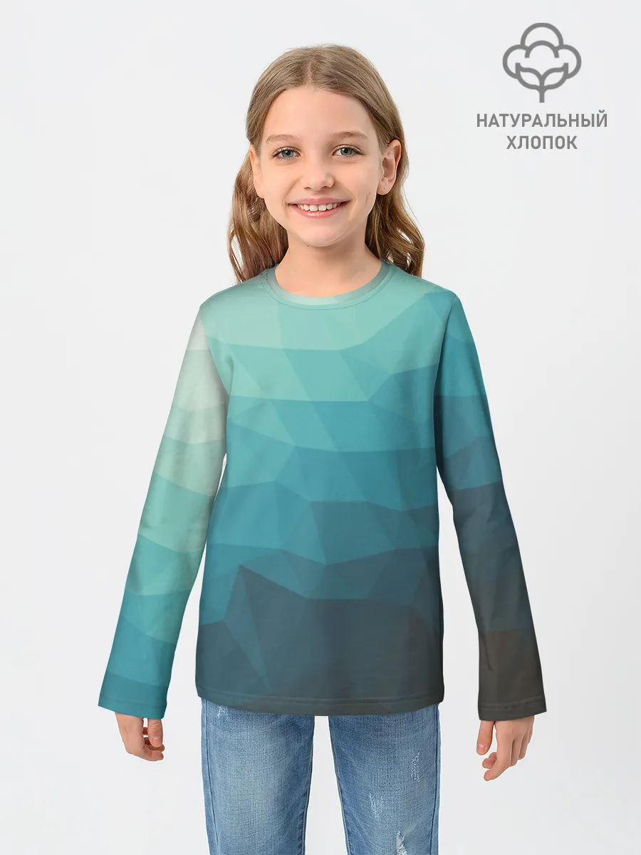 Детский лонгслив / Геометрия