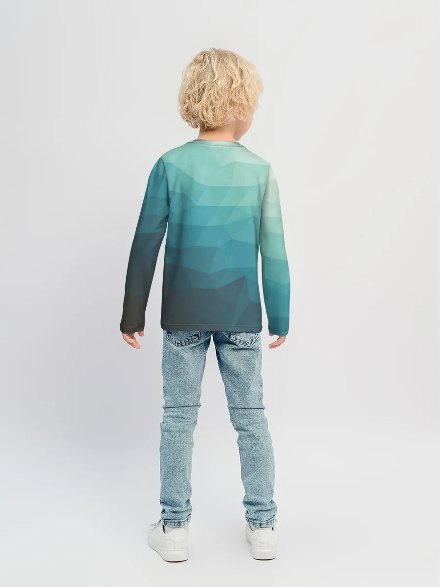 Детский лонгслив / Геометрия