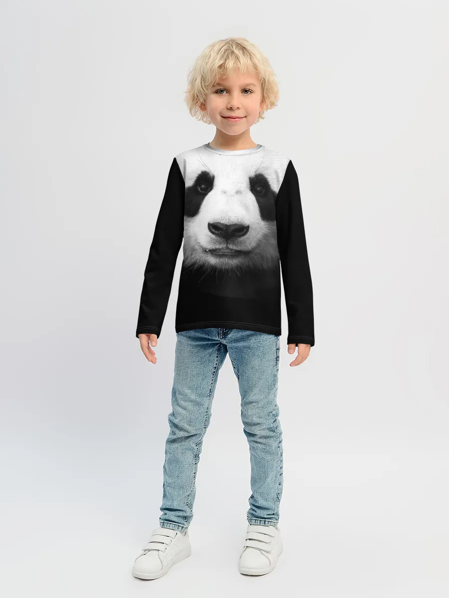 Детский лонгслив / Панда