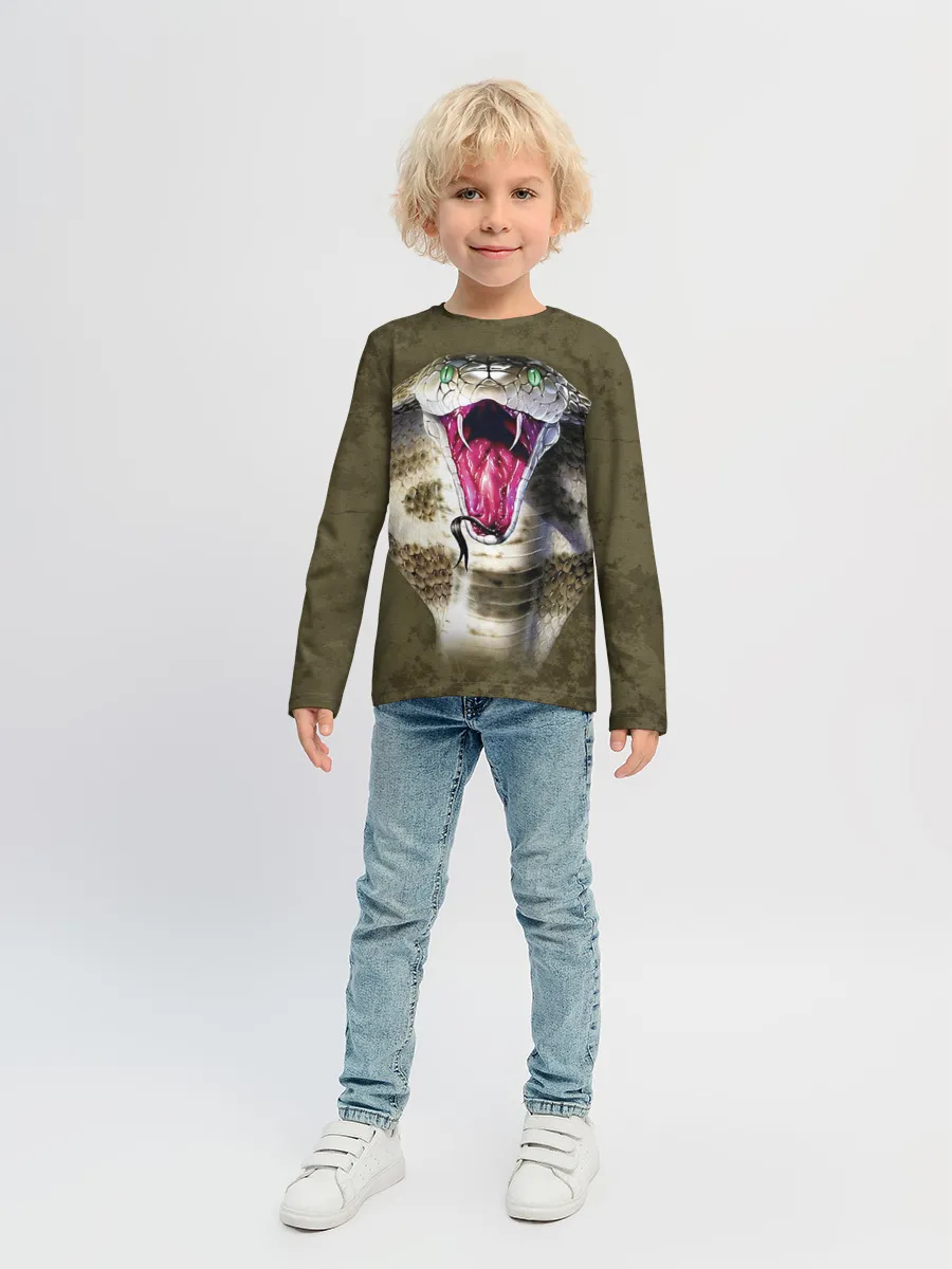 Детский лонгслив / Кобра