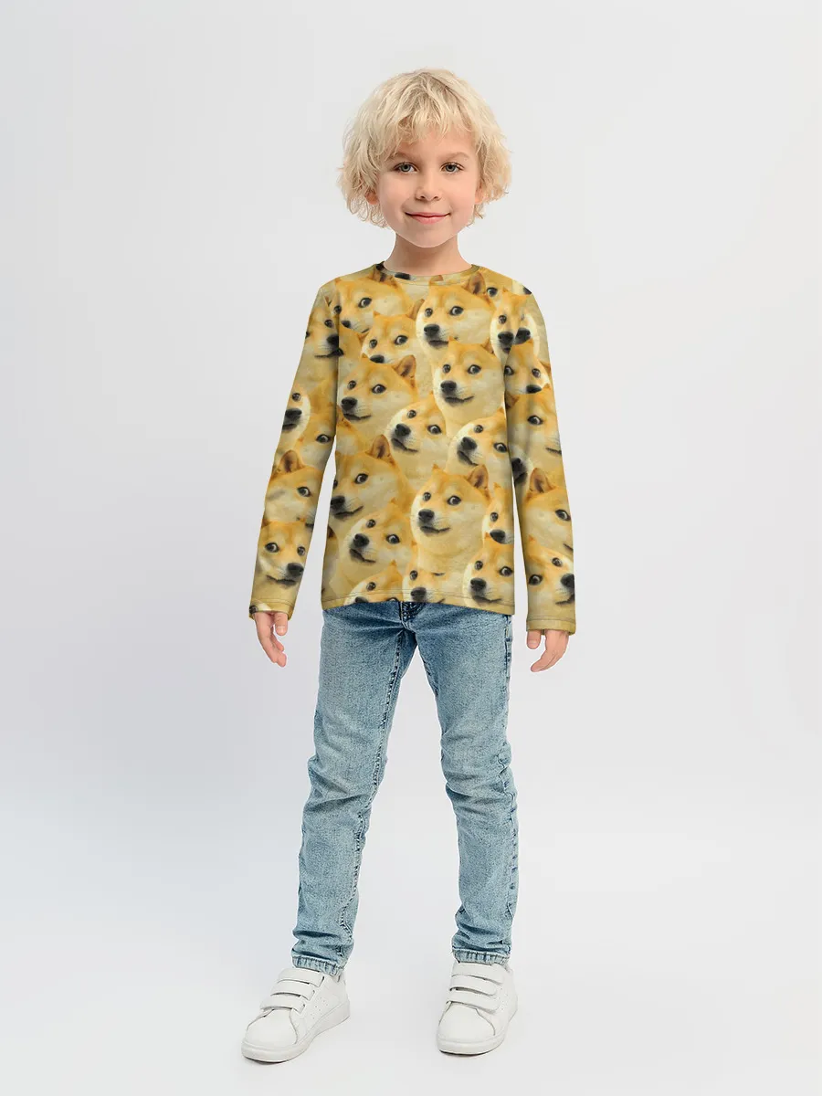 Детский лонгслив / Doge