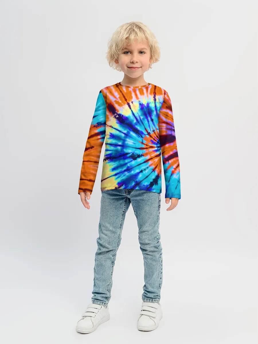 Детский лонгслив / Tie dye