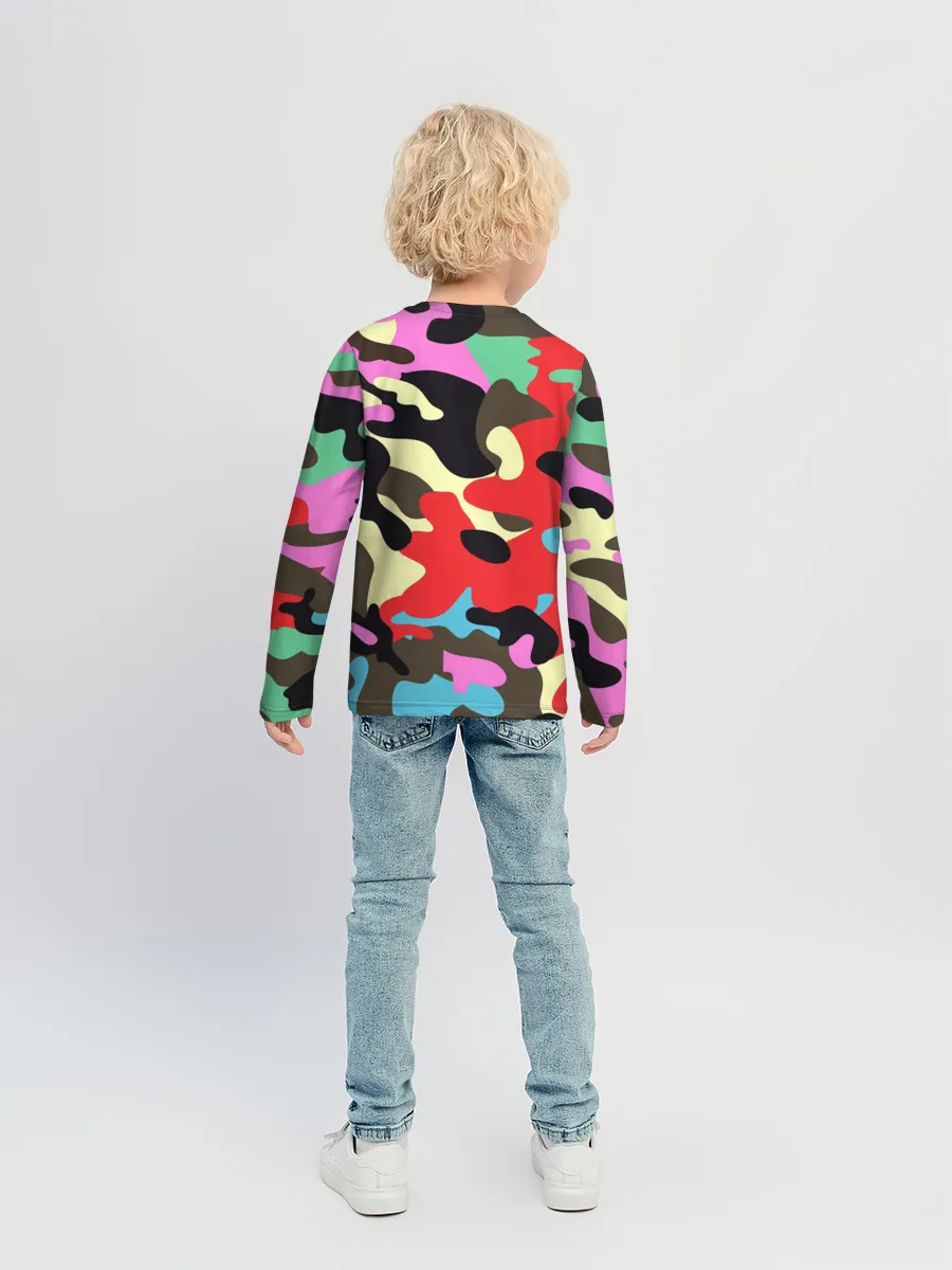 Детский лонгслив / Камуфляж