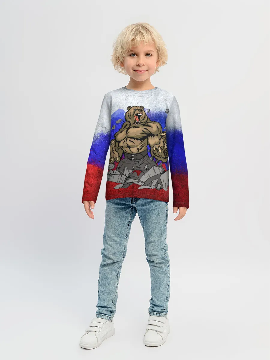 Детский лонгслив / Медведь