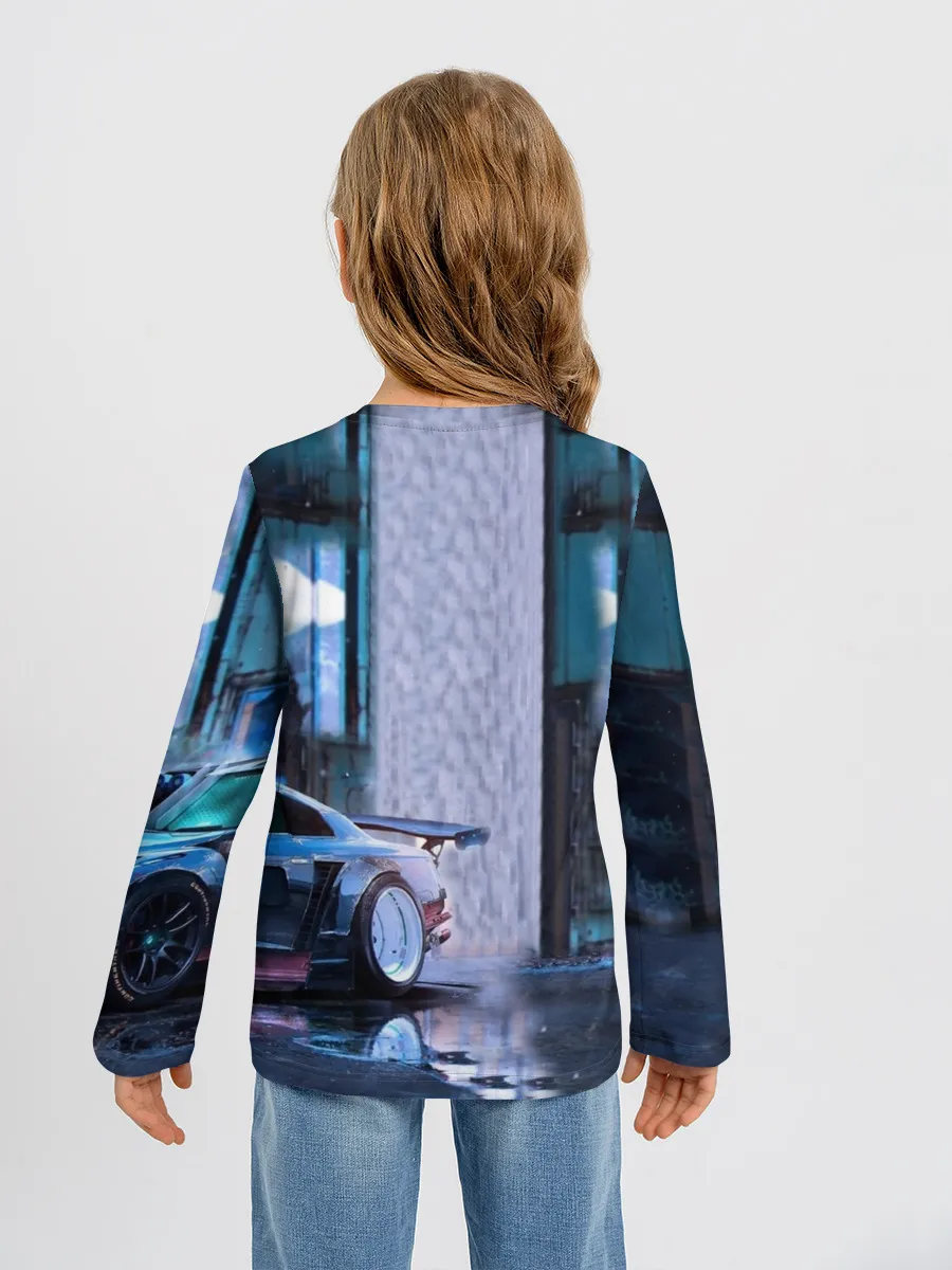 Детский лонгслив / Nissan GTR R35