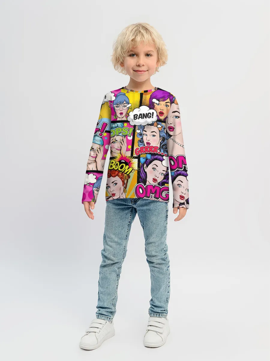 Детский лонгслив / POP ART