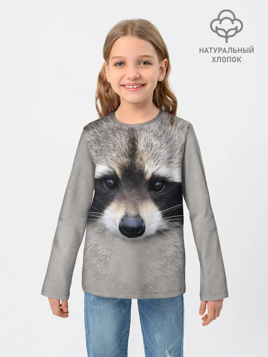 Детский лонгслив / Енот