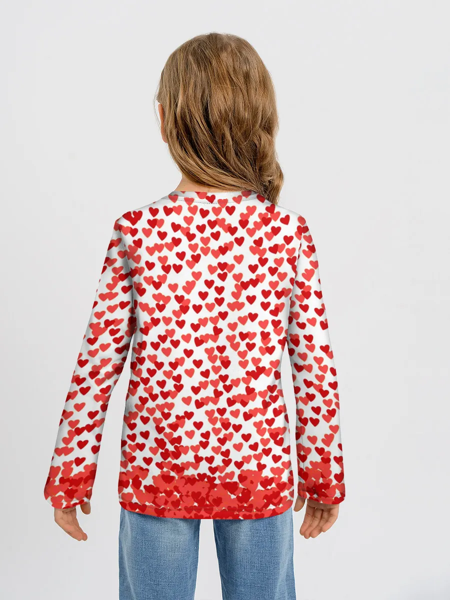 Детский лонгслив / Сердцепад