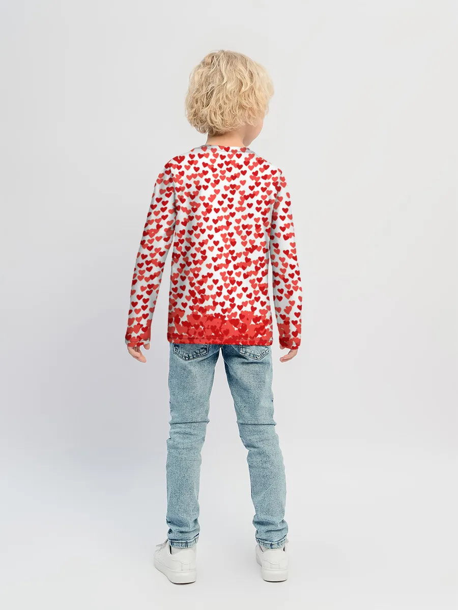 Детский лонгслив / Сердцепад