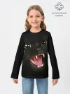Детский лонгслив / Черный кот