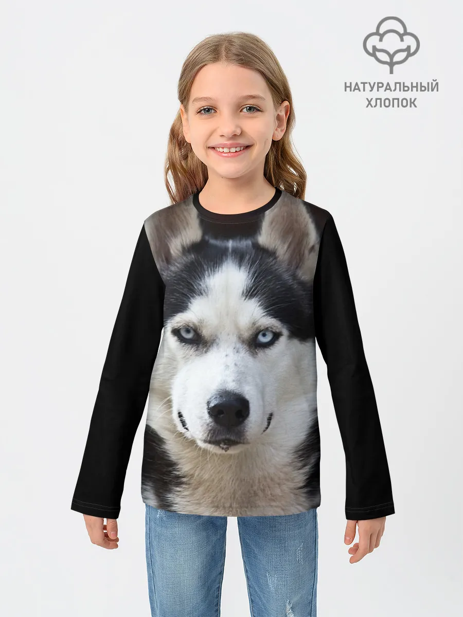 Детский лонгслив / Хаски