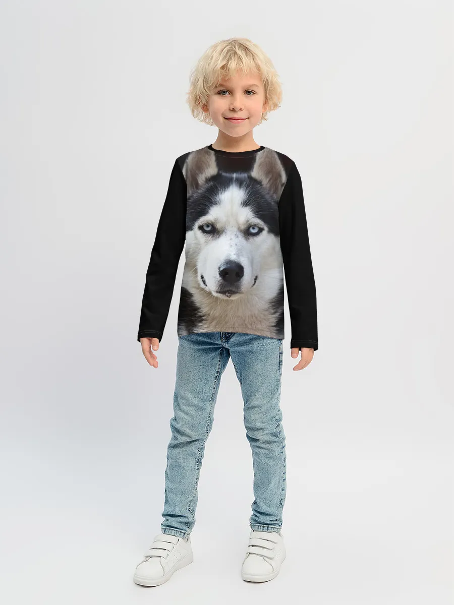 Детский лонгслив / Хаски