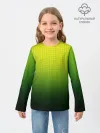 Детский лонгслив / Зелёная текстура