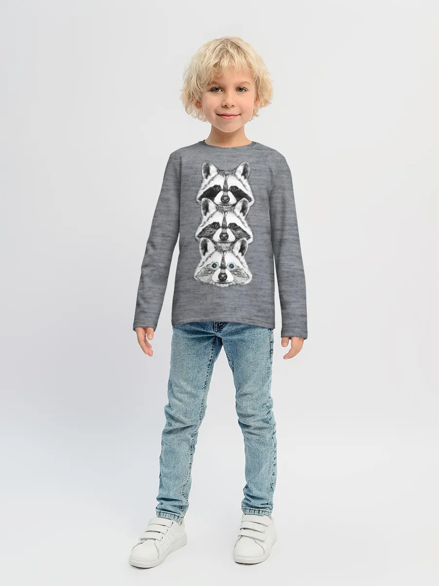 Детский лонгслив / Еноты