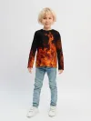Детский лонгслив / Огонь