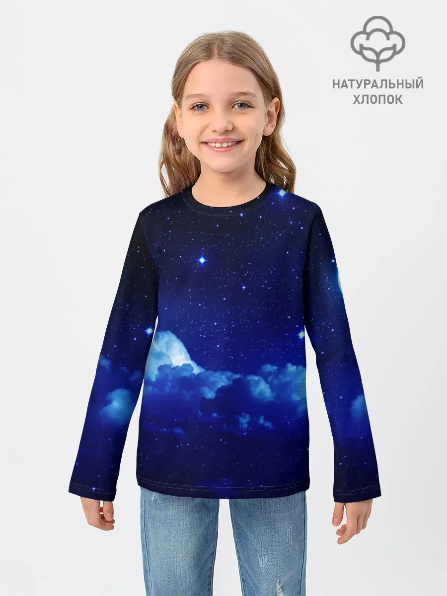 Детский лонгслив / Звёздное небо