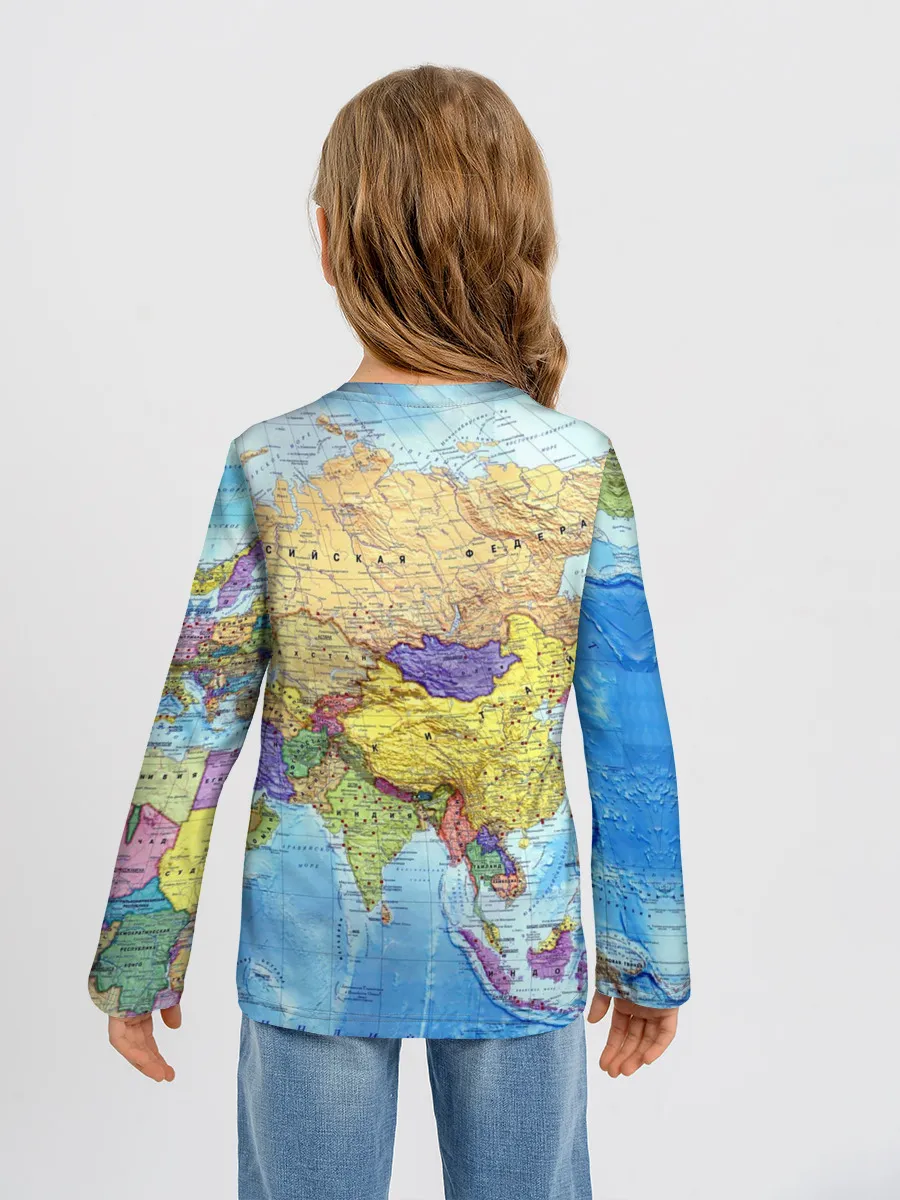 Детский лонгслив / Карта 10