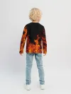 Детский лонгслив / Огонь с искрами