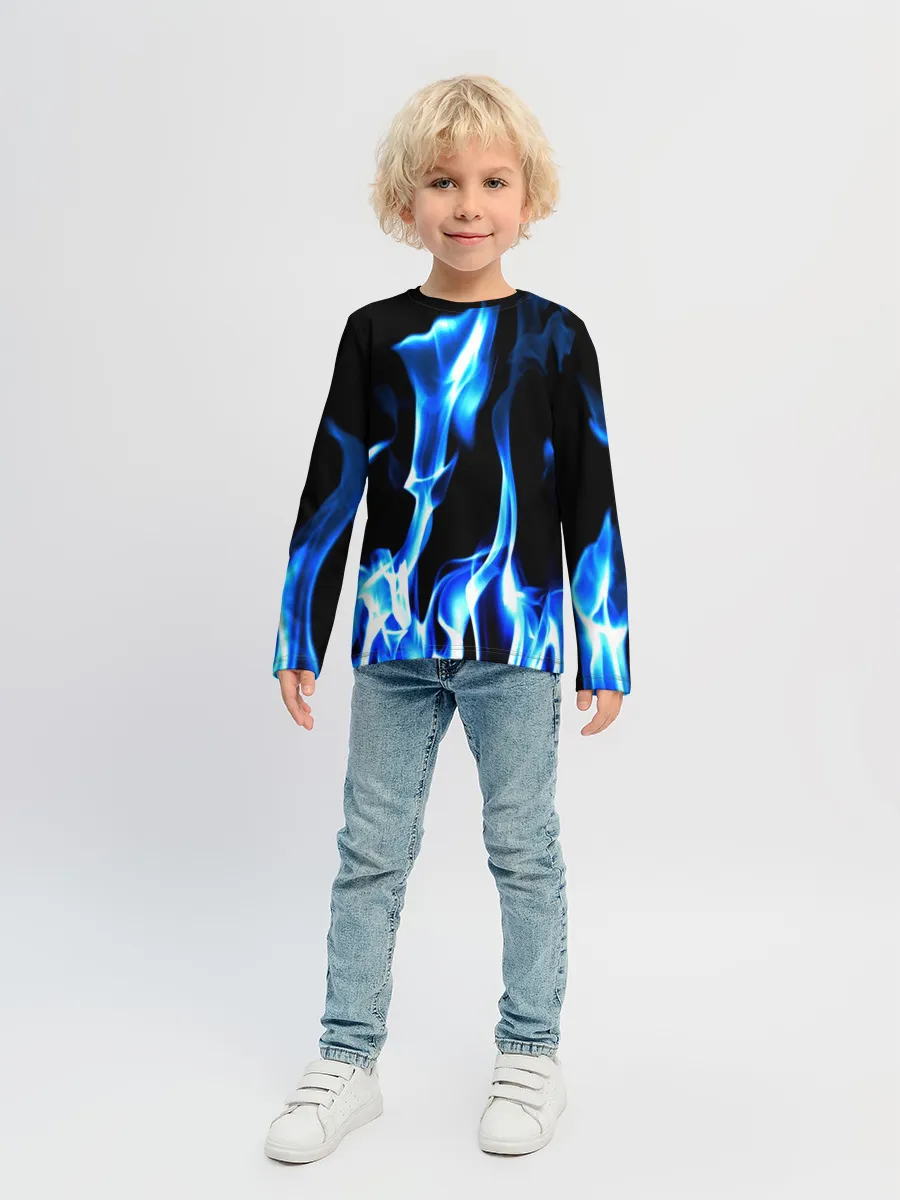 Детский лонгслив / Огонь
