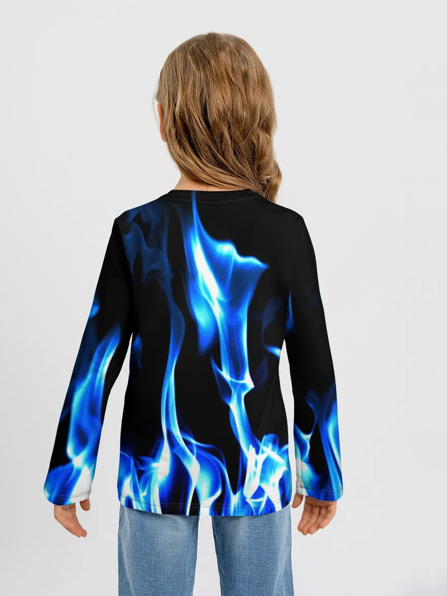 Детский лонгслив / Огонь