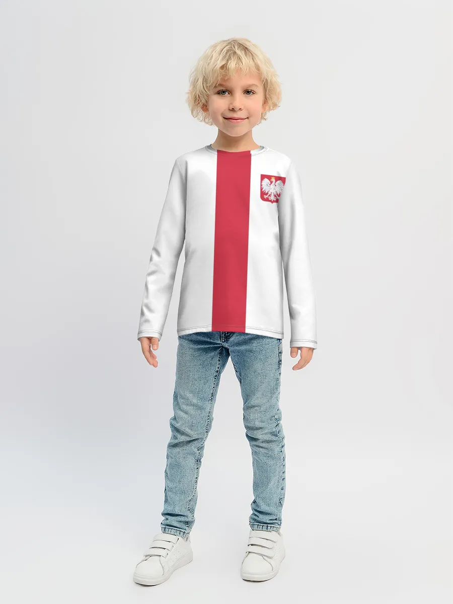 Детский лонгслив / Сборная Польша