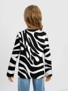 Детский лонгслив / Зебра