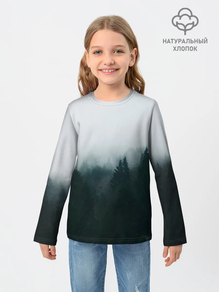 Детский лонгслив / Лес