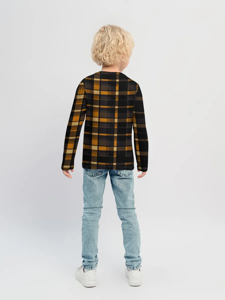 Детский лонгслив / В клетку