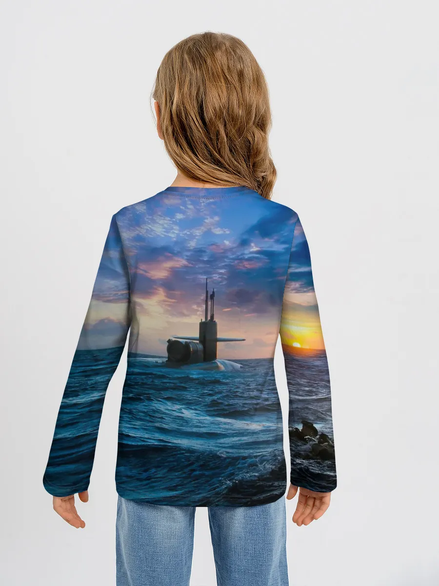 Детский лонгслив / Подводная лодка