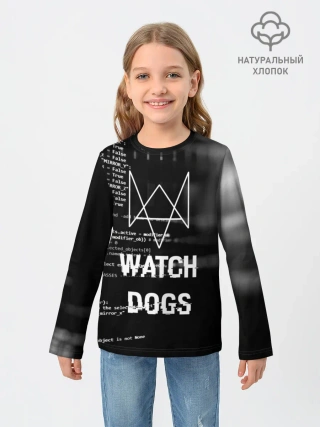 Детский лонгслив / Wath dogs 2 Хакер