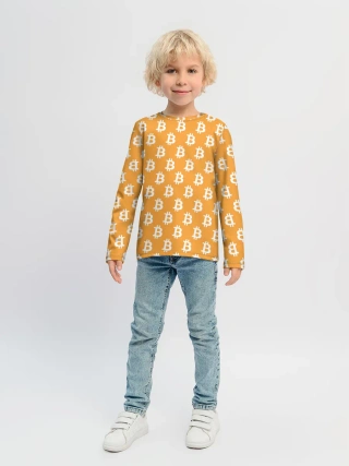 Детский лонгслив / Bitcoin