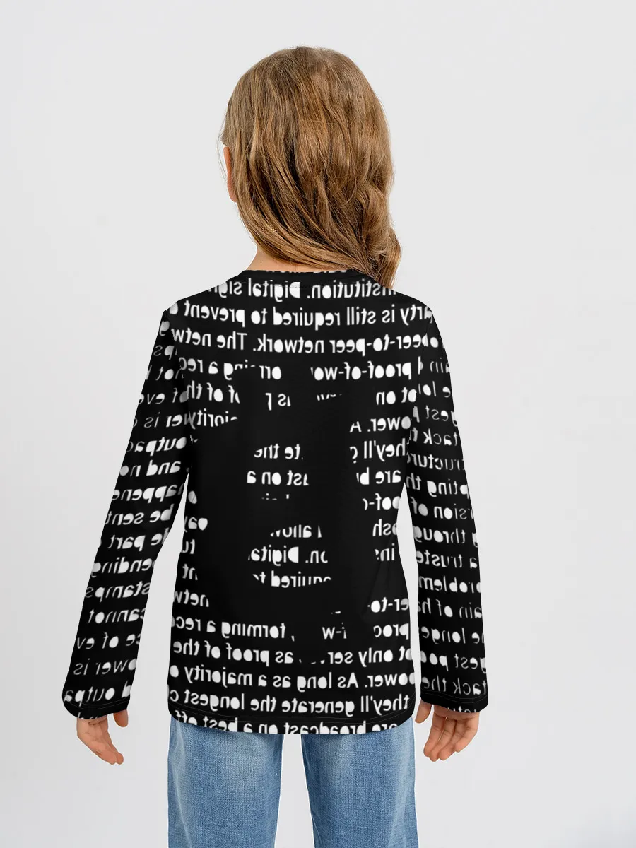 Детский лонгслив / BITCOIN