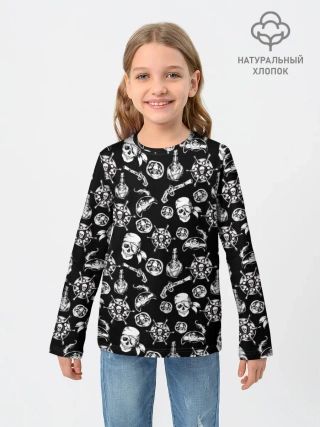 Детский лонгслив / Pirates Pattern