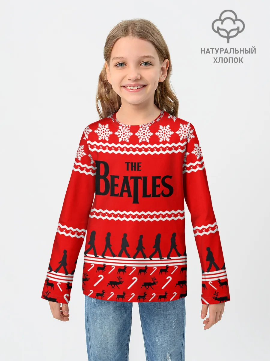 Детский лонгслив / Праздничный The Beatles